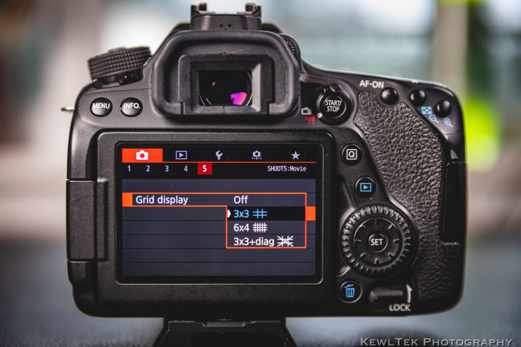 canon 80d menu settings