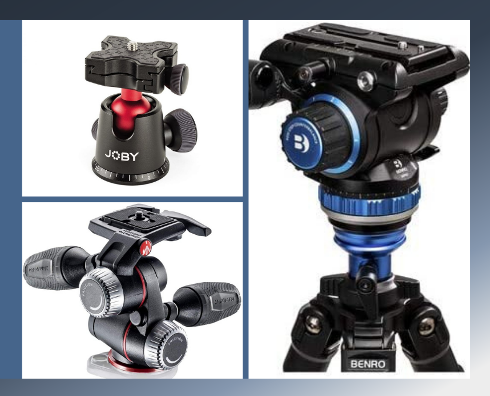 3 Most Popular Tripod Heads (And Why You Need Them) KewlTek Photography