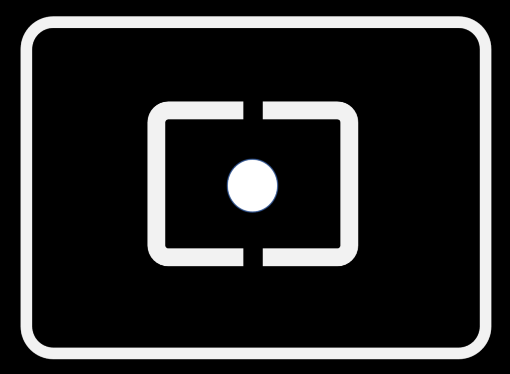 Icon for spot metering.